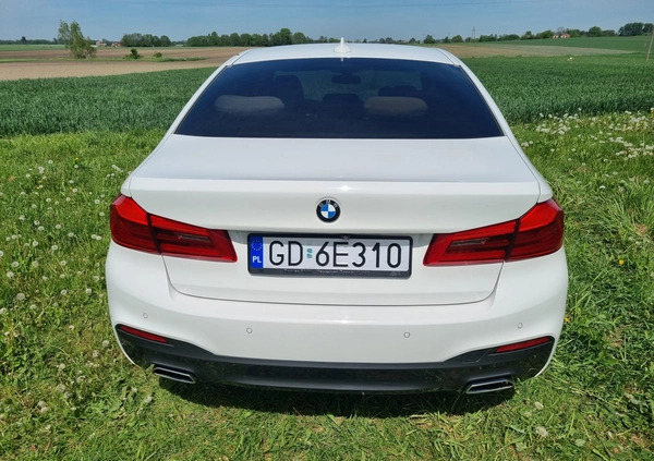 BMW Seria 5 cena 145000 przebieg: 135000, rok produkcji 2018 z Zgierz małe 92